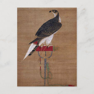 A Falcon - 16th Century Korean Scroll Postcard