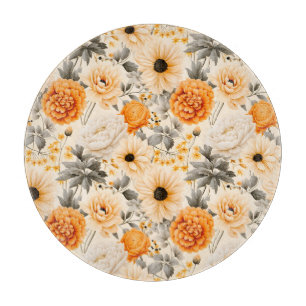 A Fall Floral Series Design 1 Cutting Board