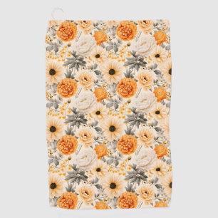 A Fall Floral Series Design 1 Golf Towel