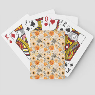 A Fall Floral Series Design 1 Playing Cards