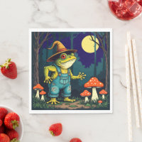 A Familiar Toad Witch Foraging At Night