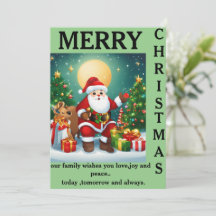 A Family-Filled Christmas Blessing"CARD
