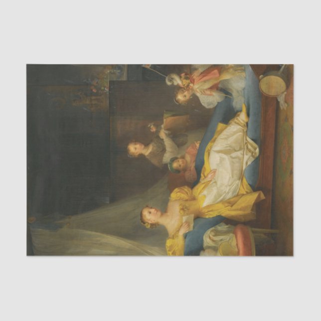 A Family in an Interior by Marguerite Gerard Tissue Paper (Front)