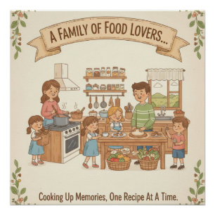A Family Of Food Lovers Poster