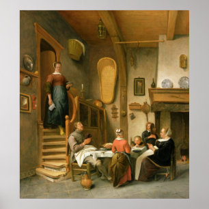 A Family Saying Grace Poster