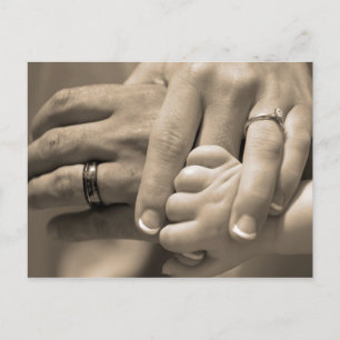 A Family's Wedding Day Postcard
