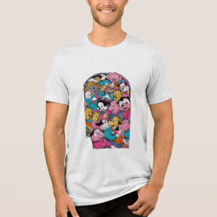 A famous scene recreated but with animals Tri-Blend shirt
