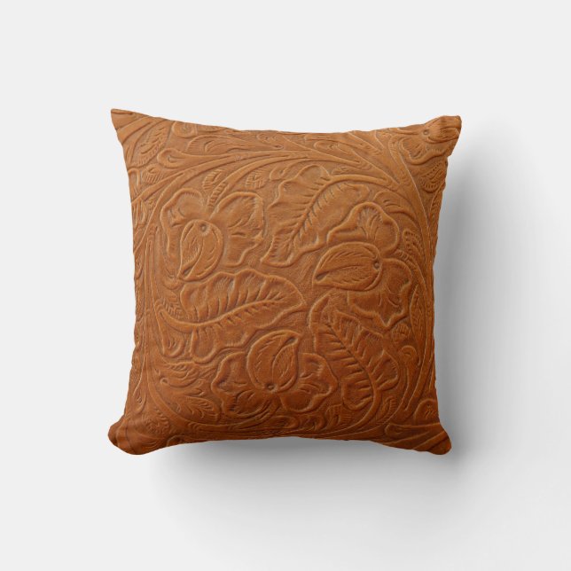 A fancy tan brown light coloured background made o cushion (Front)