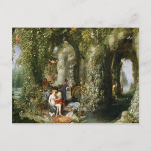 A Fantastic cave with Odysseus and Calypso Postcard