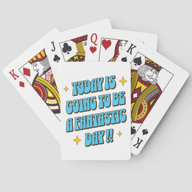 A Fantastic Day Playing Cards (Back)