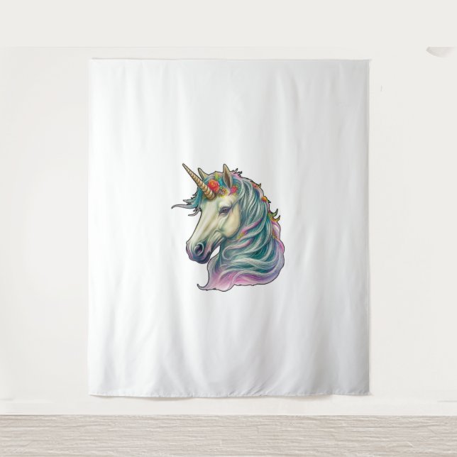 A Fantastical Unicorn!  Tapestry (Front)