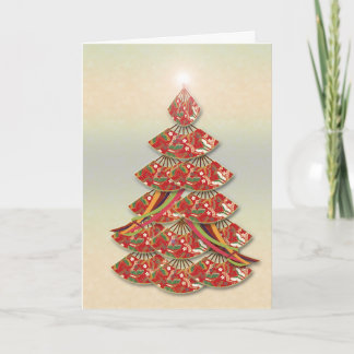 A fantasy tree holiday card