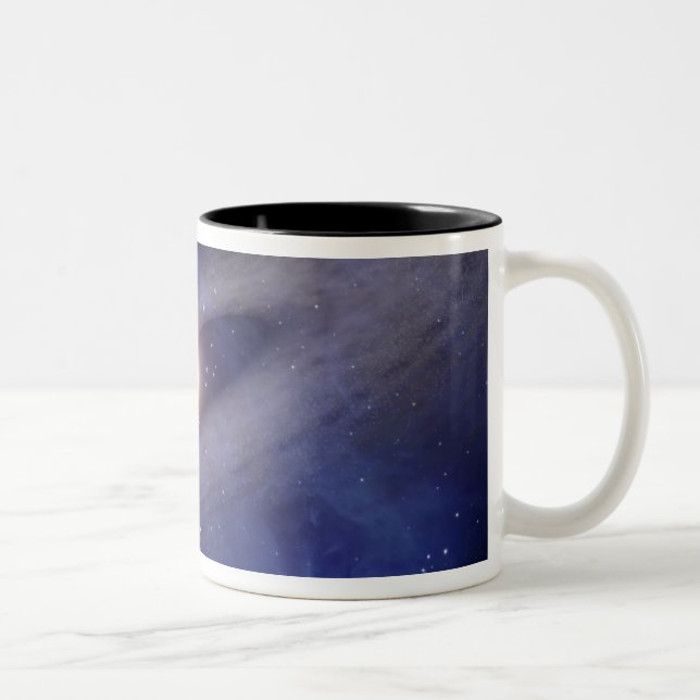 A faraway solar system Two-Tone coffee mug (Right)
