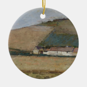 A Farm Among Hills, Giverny, c.1887 Ceramic Tree Decoration