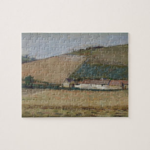 A Farm Among Hills, Giverny, c.1887 Jigsaw Puzzle