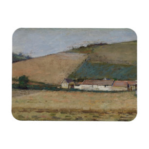 A Farm Among Hills, Giverny, c.1887 Magnet