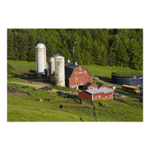 A farm in Barnet Centre, Vermont. Connecticut Photo Print
