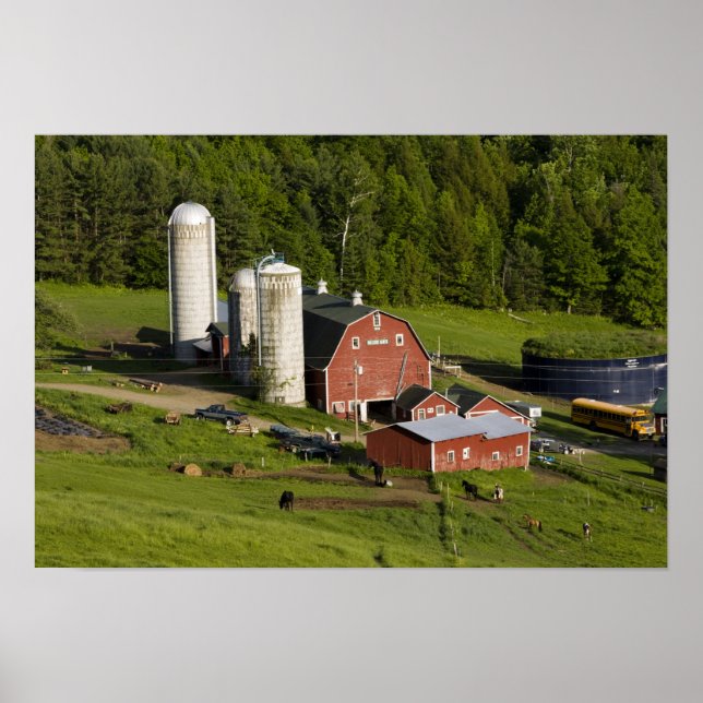 A farm in Barnet Centre, Vermont. Connecticut Poster (Front)