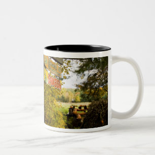 A farm stand in Holderness, New Hampshire. Two-Tone Coffee Mug