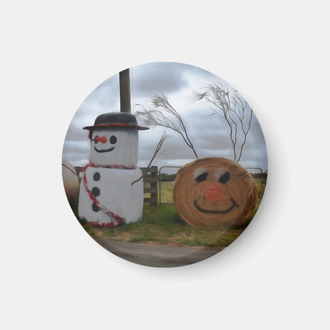 A Farmhouse Christmas Magnet (Front)