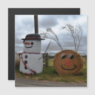 A Farmhouse Christmas Magnetic Card