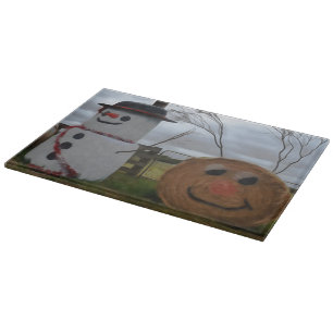 A Farmyard Christmas Chopping Board