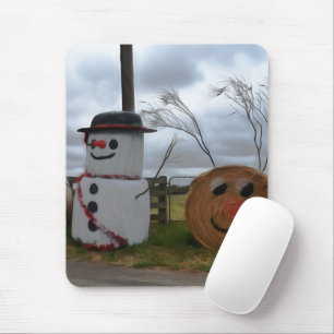 A Farmyard Christmas Mouse Pad