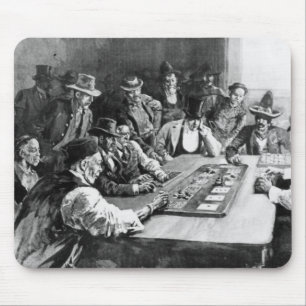 A Faro Game at El Paso Mouse Pad