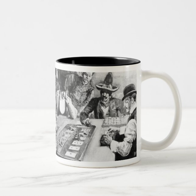 A Faro Game at El Paso Two-Tone Coffee Mug (Right)