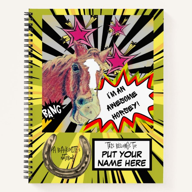 a farrier/ blacksmiths notebook (Front)