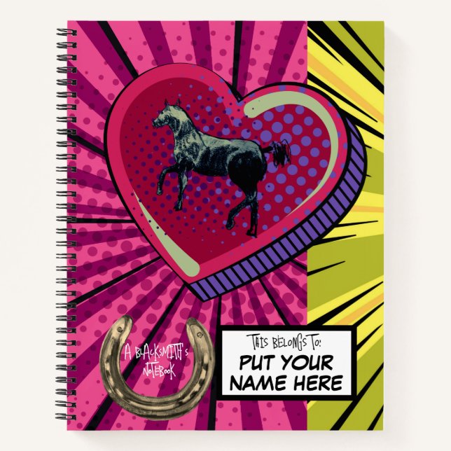 a farrier/ blacksmiths notebook (Front)