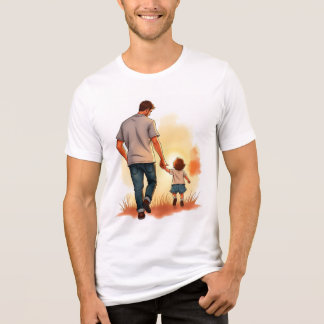 A Father and Child's Sunset Journey Tri-Blend Shirt
