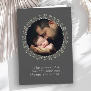 A Father's Love Custom Photo Father's Day Card