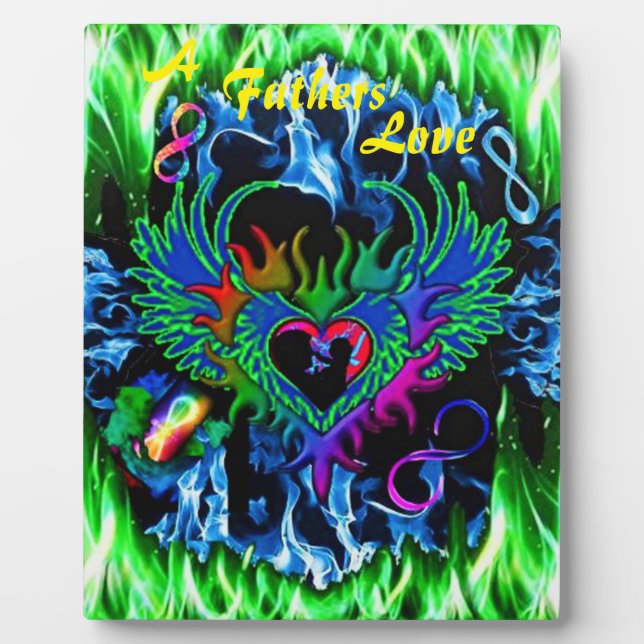 A Fathers Love Poem Custom Tabletop Plaque Art (Front)