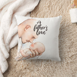 A Father's Tender Moment Cushion