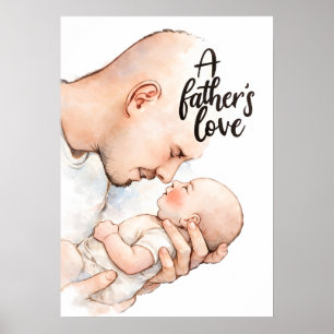 A Father's Tender Moment Poster