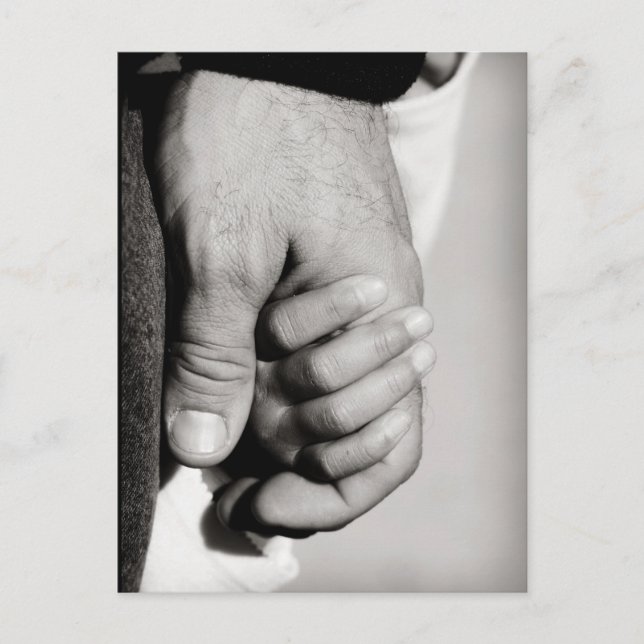 A Father's Trusting Protective Love Postcard (Front)