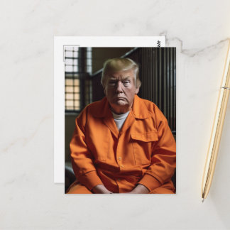 A Felon in Prison Postcard