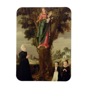 A Female Donor with her Two Daughters Kneeling in Magnet