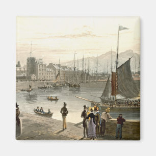 A ferry arriving at Leith, from 'A Voyage Around G Magnet