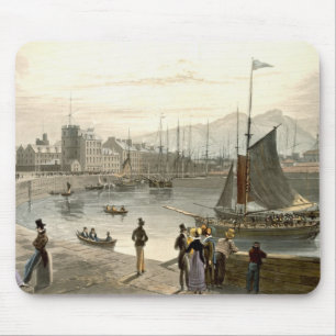 A ferry arriving at Leith, from 'A Voyage Around G Mouse Pad