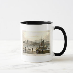 A ferry arriving at Leith, from 'A Voyage Around G Mug