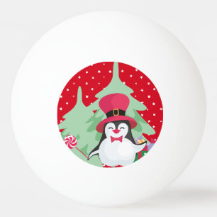 A Festive Christmas Penguin - 1 Ping Pong Ball