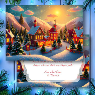 A Festive Lil' Christmas Village Personalized Holiday Card