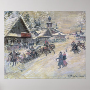 A Festive Walk, Russia Poster