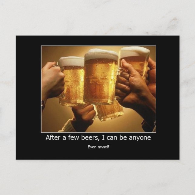 A Few Beers Postcard (Front)