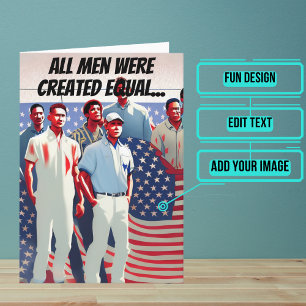 A Few Great Men Became Fireman Birthday  Card