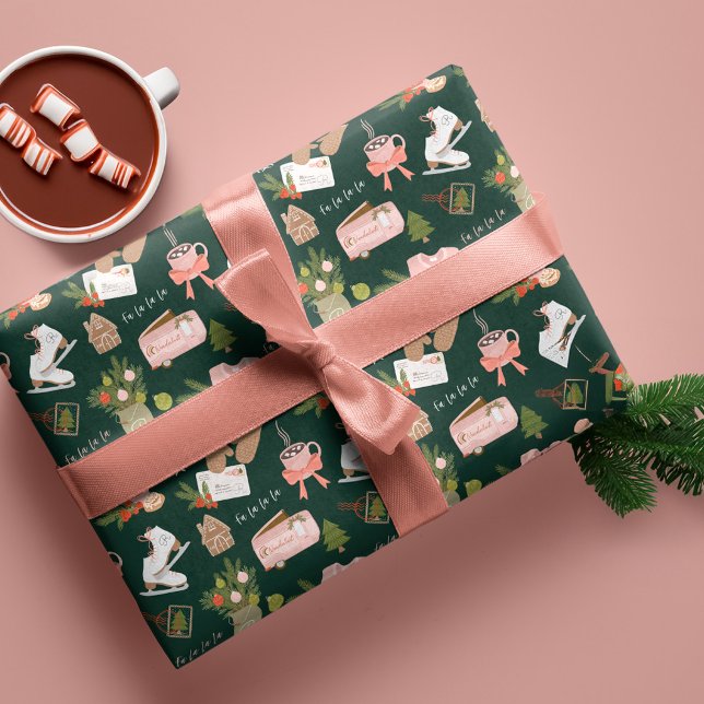 A Few of My Favourite Christmas Things Monogram Wrapping Paper (A Few of My Favourite Christmas Things Monogram Wrapping Paper)