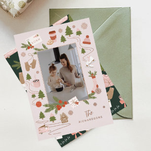 A Few of Our Favourite Christmas Things Fun Photo Foil Holiday Card