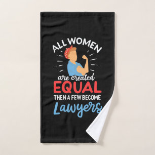 A Few Women Become Lawyers Hand Towel